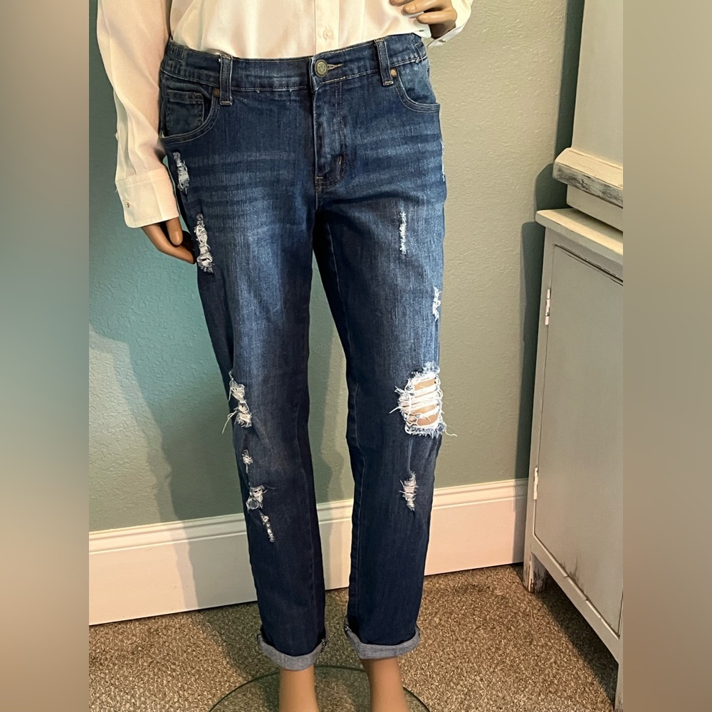 Versace V 1969 Midrise Distressed Jeans - Picture 2 of 16